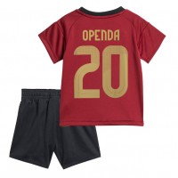 Echipament fotbal Belgia Lois Openda #20 Tricou Acasa European 2024 pentru copii maneca scurta (+ Pantaloni scurti)